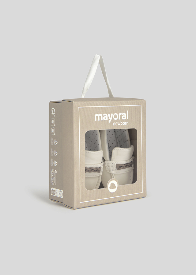 Бебешки официални буйки в бял цвят Mayoral - 4