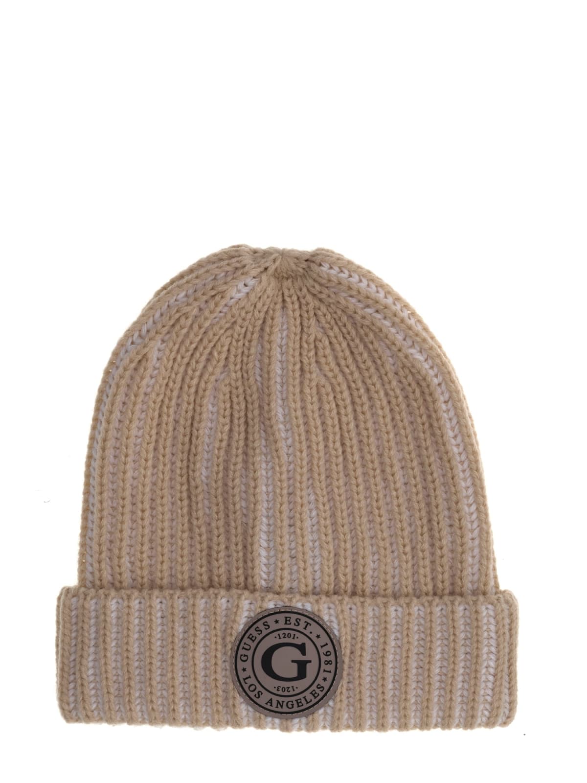 Детска шапка в цвят екрю Guess