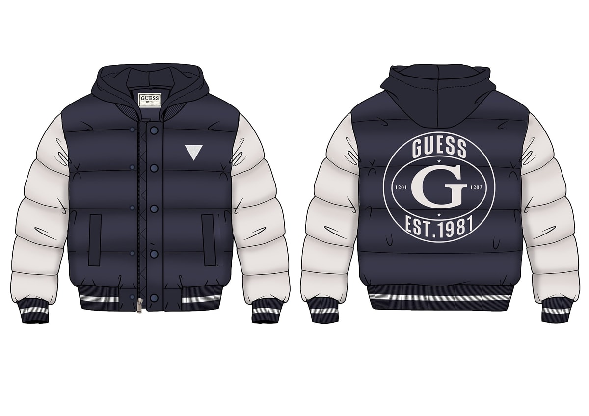 Детско яке в тъмносин цвят Guess - 3
