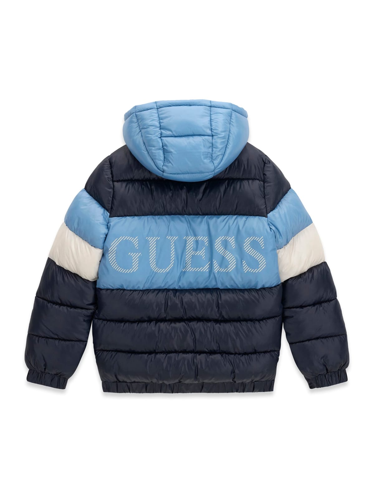 Детско синьо яке с лого на гърба Guess - 2