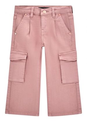 Детски дънки в светлорозов цвят Guess