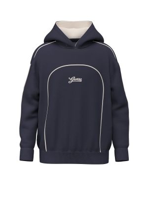 Детски суитшърт в тъмносин цвят с бели елементи Guess