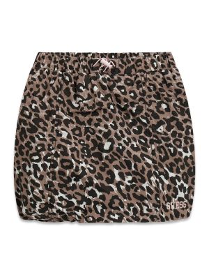 Детска пола с леопардов принт Guess