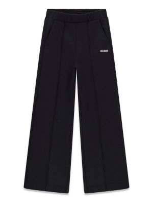 Детски широк панталон в черен цвят Guess