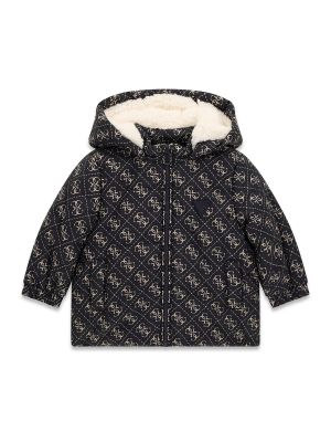 Бебешко яке в тъмносин цвят с подплата каракул Guess